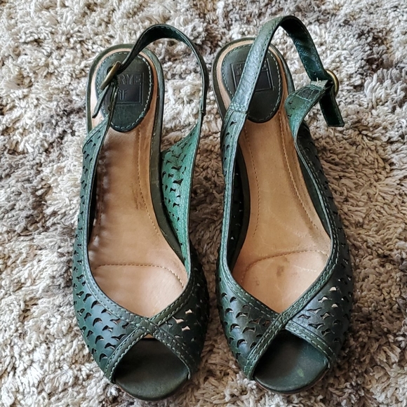 Frye Maya Slingback leather heels - Picture 2 of 8